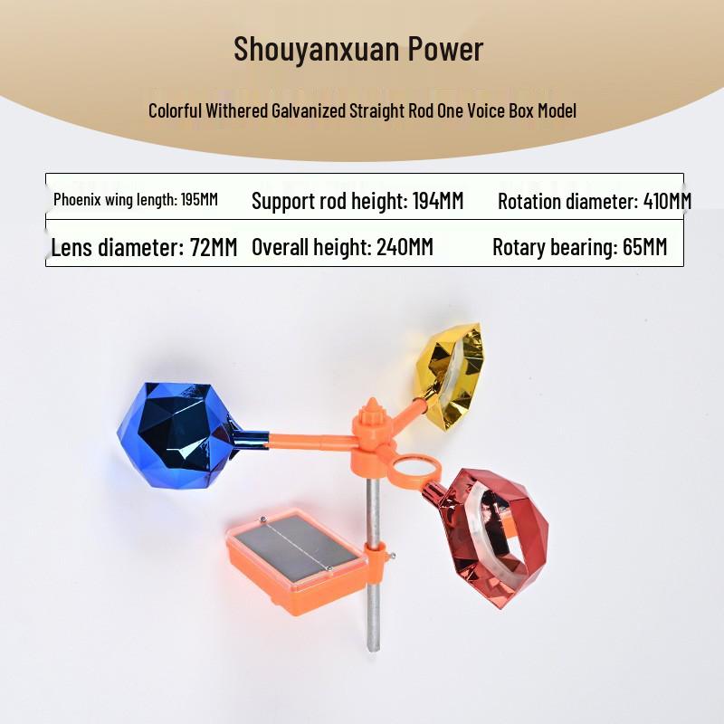 Wind-Powered Smart Bird Repeller with Light Sensor for Power Lines, Airports, and Orchards