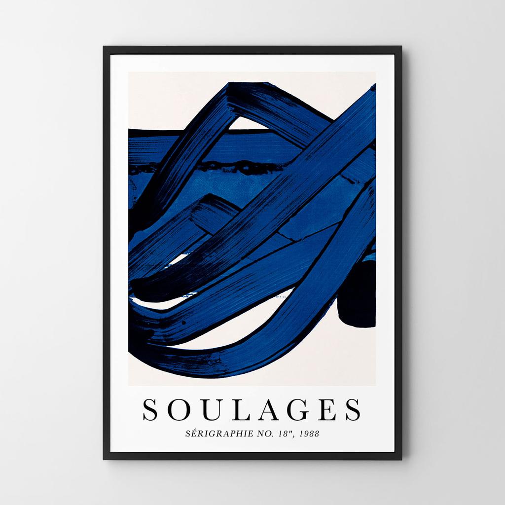 Poster Abstractions Soulages