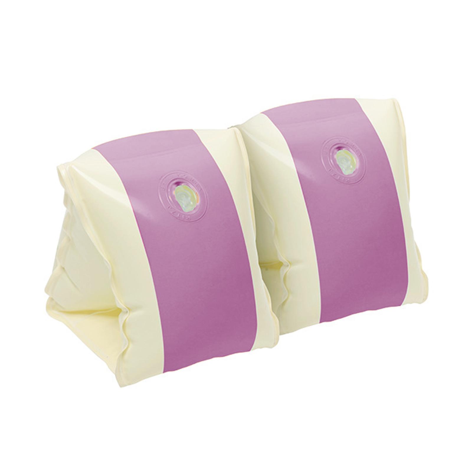 1 Pair Kids Swimming Arm Float Rings, Children Kid Arm Floaties Inflatable Swim Arm Band Float Sleeves Swimming Rings розовый