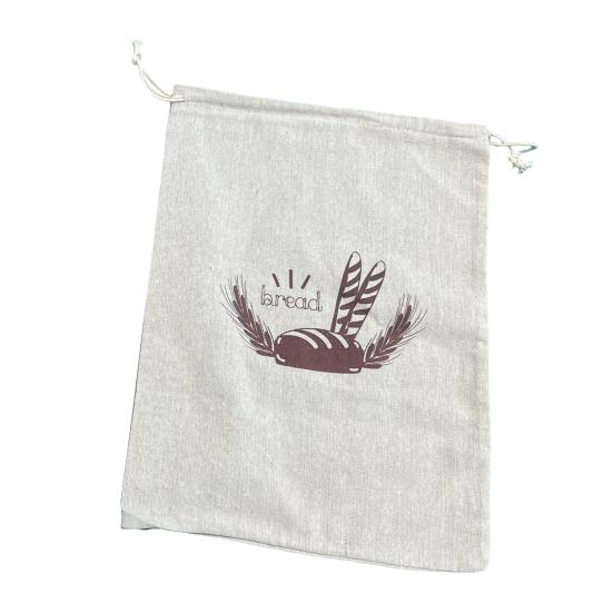 Yousheng Drawstring პურის ჩანთა მრავალჯერადი გამოყენებადი თეთრეულის პურის შესანახი ჩანთა ხელნაკეთი პურის პურის კონტეინერი გაუფერულებული საკვები მშრალი ხილის ჩანთა სამზარეულოს გაჯეტები