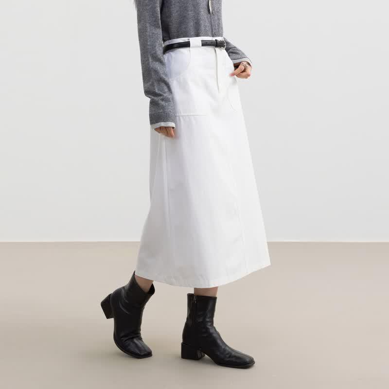 Elva s Island A-Line Midi Skirt M