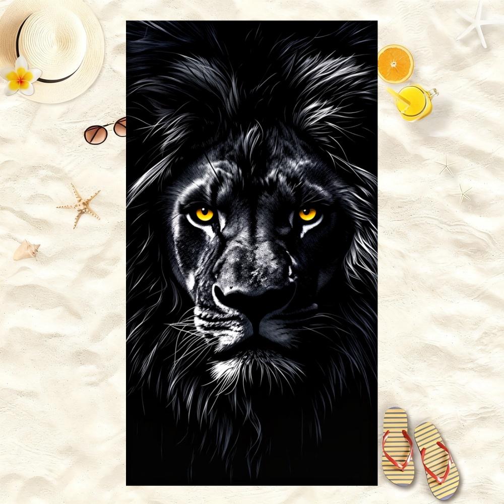 Ocean Floral Letter Print Beach Towel Microfiber Sand Proof Quick Dry Super Absorbent For Swimming Pool Seaside Vacation