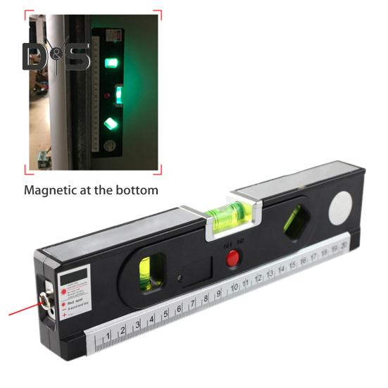Magnetic Level Tool Accurate Measurements Compact Size Portable Widely Used Bubble Leveling Tube with Metric Rulers