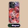 Akame Tatsumi Glass MagSafe Mobile Phone Case for iPhone 17 16 15 14 13 12 11 Air Pro Max Plus Mini Colorful Cover