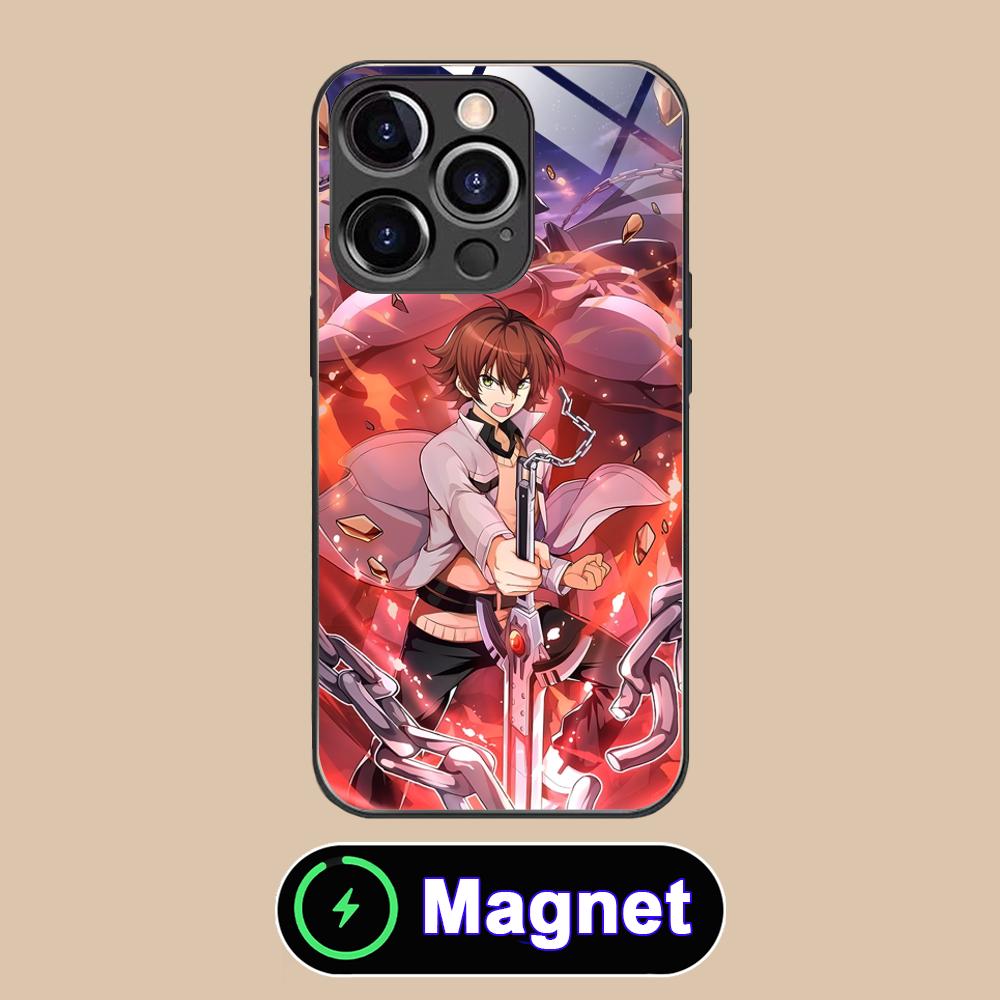 Akame Tatsumi Glass MagSafe Mobile Phone Case for iPhone 17 16 15 14 13 12 11 Air Pro Max Plus Mini Colorful Cover