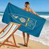 Lecce Spirit Print Beach Towel, Large Soft Quick Dry Towel for Beach Camping Swimming