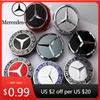 MPQ1   Hot Car Sticker 4pcs/set 75MM Car Wheel Center Covers Hub Caps Auto Refit Accessories For Mercedes Benz A E C G R S Class AMG W2