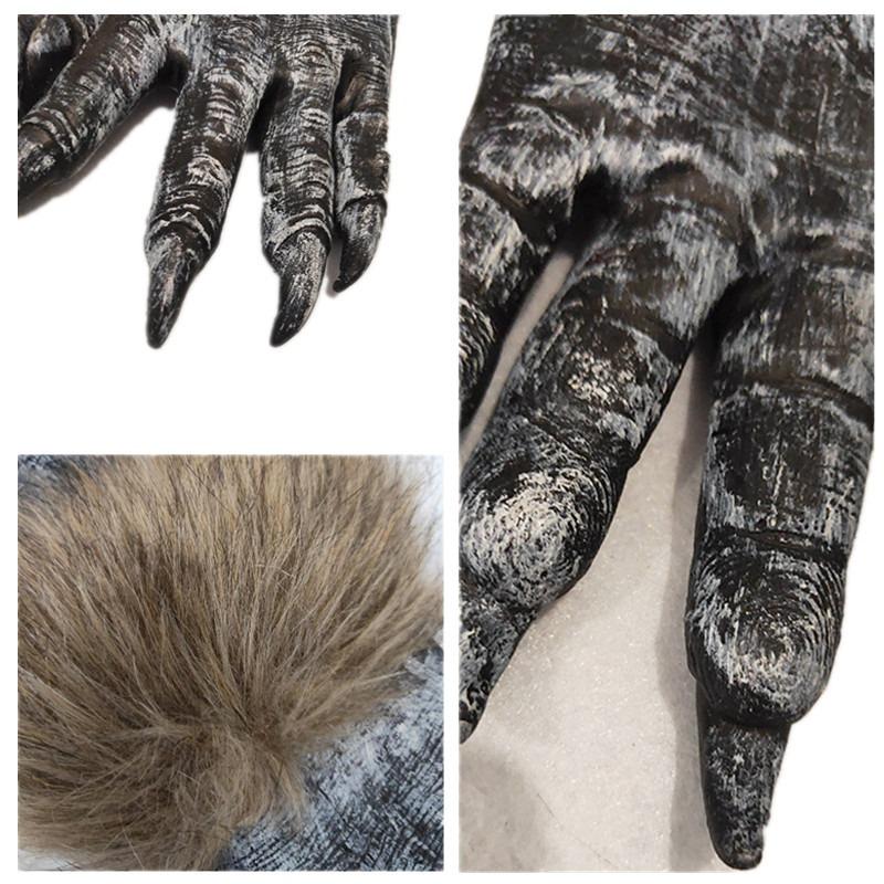 Halloween Werewolf Masks, Party Props, Werewolf Headgear, Furry Gloves, Festival Party Props