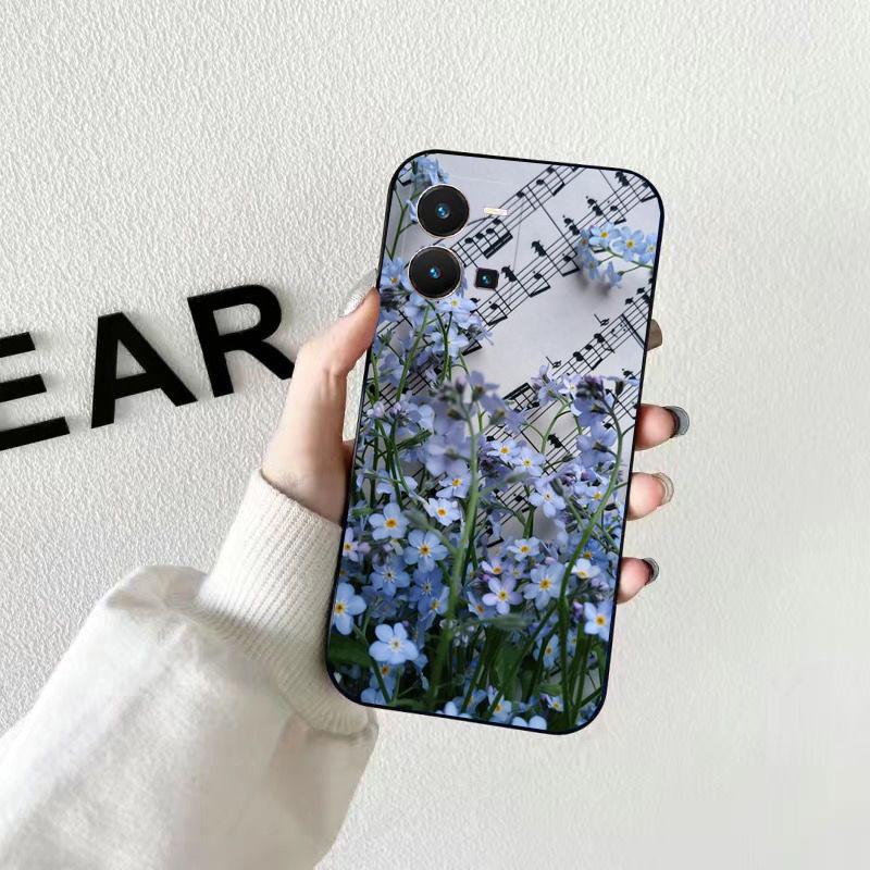 Flowers Garden Phone Case For VIVO Y53S Y33S Y01 Y22S Y31 Y21 Y70 Y21S Y72 V21 V2023 V21E V20 SE iQOO Z8x X100 Pro