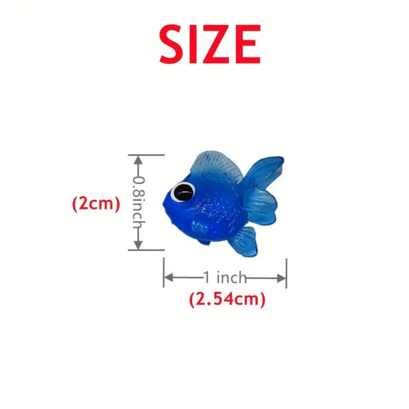 Colorful Simulation Goldfish Model Soft Rubber Gold Fish Small Goldfish Kids Toy Plastic Goldfish Gift Toys For Kids
