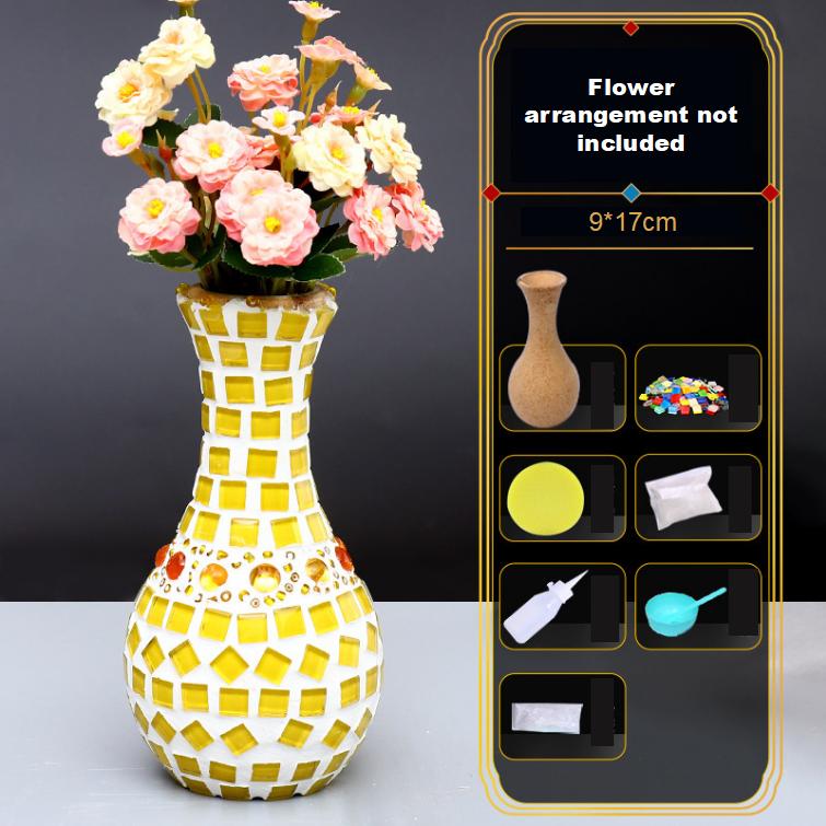 Mosaic Vase Diy Handmade Materials Pack Children's Creative Puzzle Kindergarten Handmade Toys