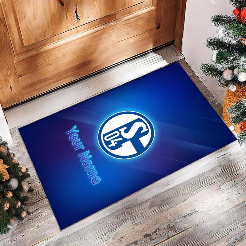 Tappeto in Velluto di Cristallo Stampato Schalke 04 FC Tappeto Antiscivolo in Velluto di Cristallo Per Divano Camera da Letto Decorazione Interna per la Casa