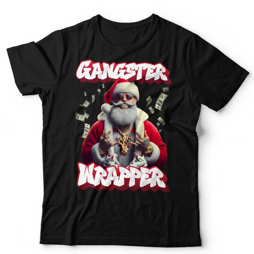 Santa Gangster Wrapper Tshirt Unisex & Kids Christmas Funny Hip Hop Thug Life Unisex T-Shirt XXXXL