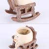 Creative Rocking Chair/Swing Face Flower Pot Garden Pots Cute Resin Head Planters Home Garden Supplies for Indoor Outdoor Plants