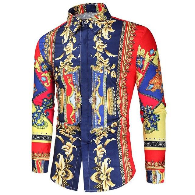 

Осенние мужские повседневные гавайские рубашки с 3D принтом, брендовая уличная одежда, мужские кардиганы, классические рубашки премиум-класса с длинными рукавами L