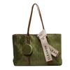 Large Capacity Suede Bag Women's Autumn and Winter Versatile Casual Shoulder Bag Class Tote Bag