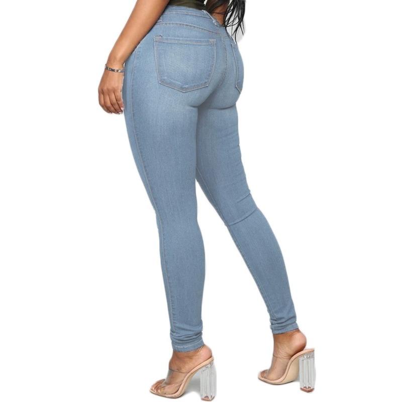 2021 Four Seasons Women's Jeans Estilo europeo y americano Vaqueros skinny  jeans de mujer Pantalones lápiz Talla grande comprar a buen precio —  entrega gratuita, reseñas reales con fotos — Joom
