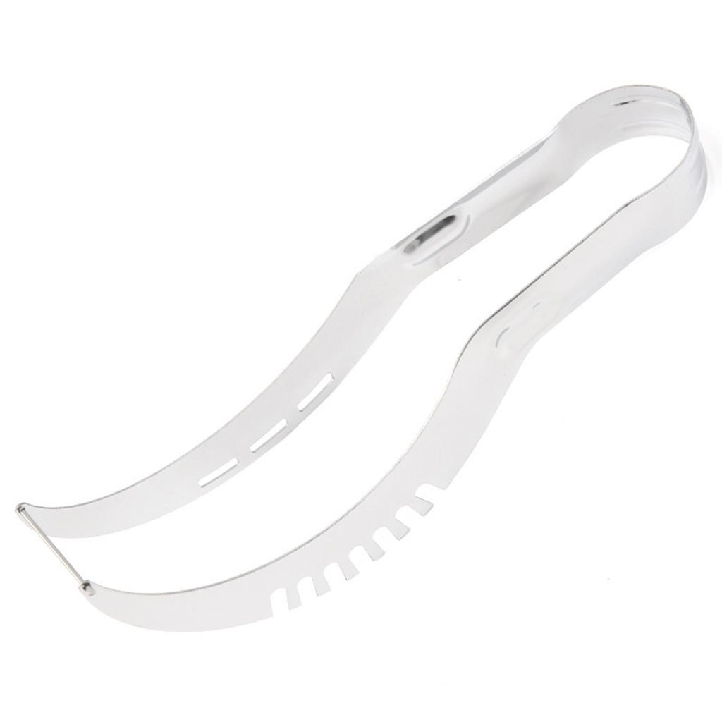 Watermelon Slicer Cutter Stainless Steel Color Non-slip Plastic Wrap Handle Not Hurt Hands Cantaloupe Kitchen Fruit Cutting Tool