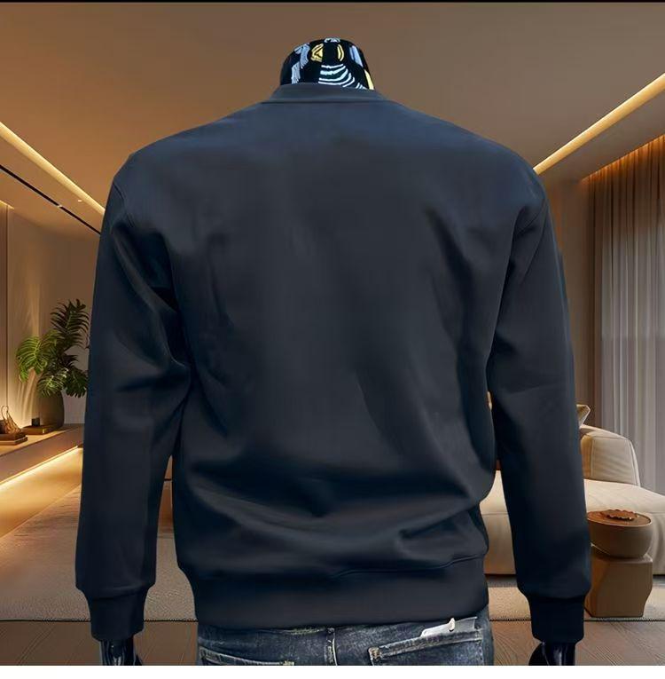 Cross-Border American Style Men's Autumn/Winter Hoodie - Round Neck, Long Sleeve, Trendy Brand Jacket for Couples