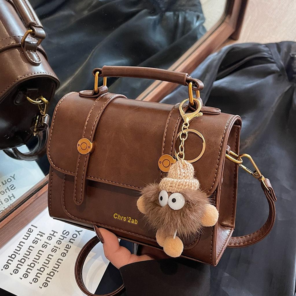 Premium Retro Handbag Bag Women'S Winter Popular Versatile Commuter Shoulder Bag Crossbody Small Square Bag