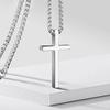 Men's Trendy Titanium Stainless Steel Cross Pendant Necklace