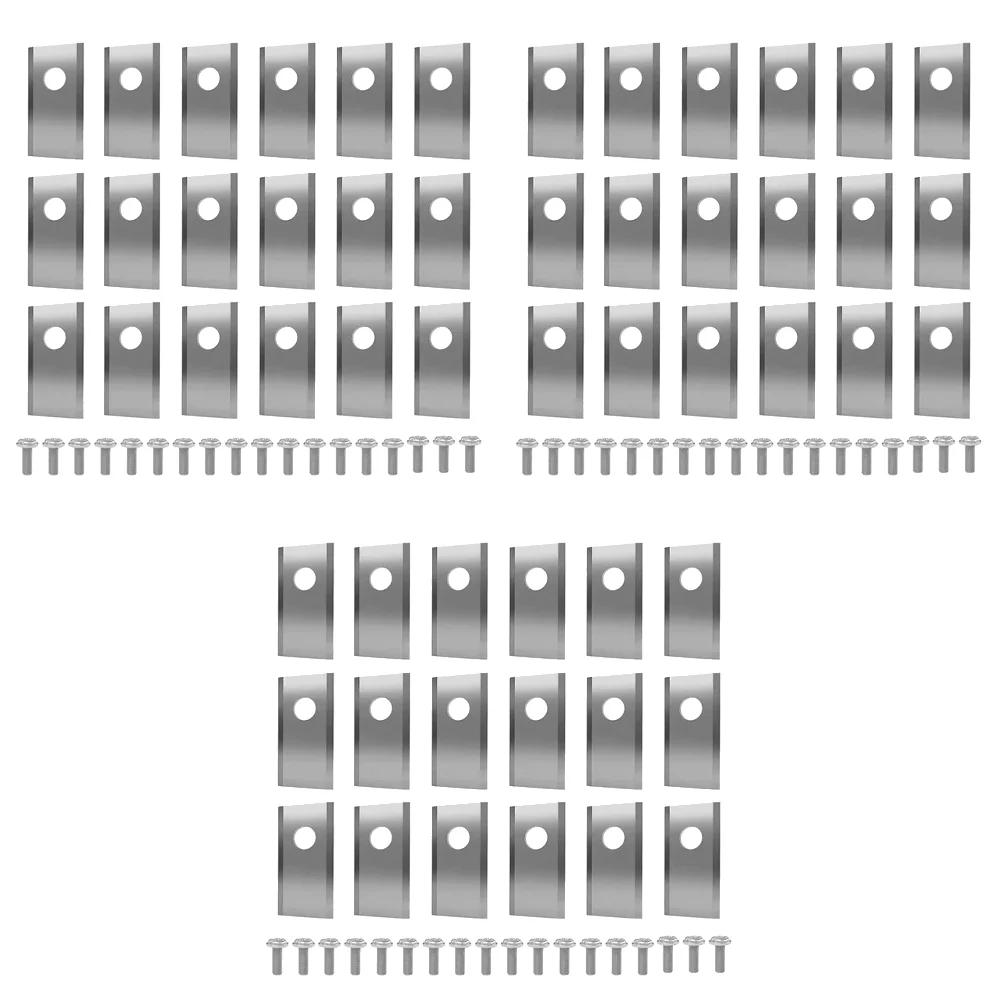90-18x Lawn Mower Cutting Blade Set Stainless Steel Mower Cutter Blade Single Hole Lawn Mower Blade for Worx Landroid Lawn Mower