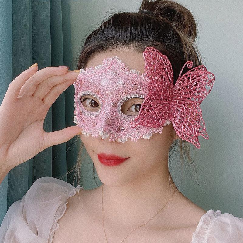 Luxus Venezianische Maskerade Maske Damen Mädchen Sexy Fuchsauge Maske Schmetterling Maske Für Kostümparty Weihnachten Halloween Party Pailletten Maske