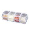 Acrylic Seasoning Jar Set 1.2L Spice Jar Set Stylish Condiment Storage Box  For Home Cooks