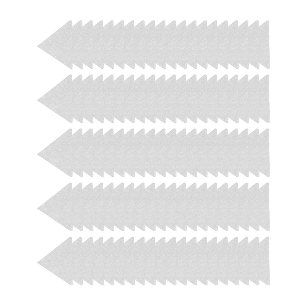 100pcs Triangular Shape Adhesive Collar Stays Self Adhesive Shirt Neck Stays Office Wear