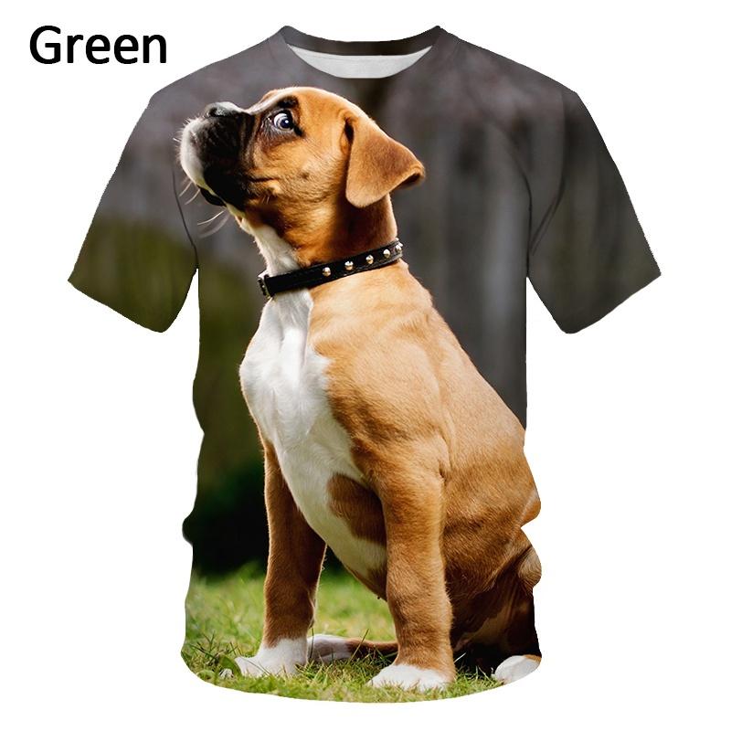 German Shepherd Dog T Shirt 3D Cute Doggy Printed Funny Puppy