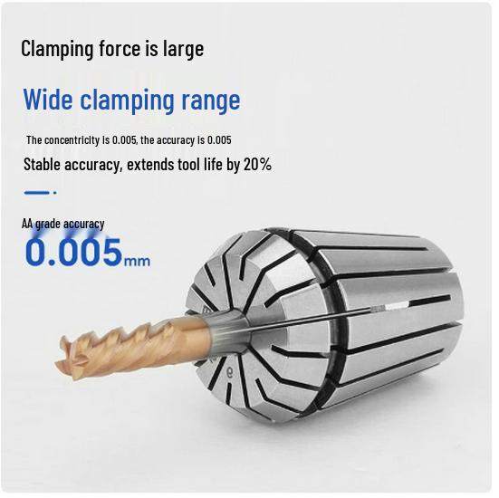 ER8 High-Precision Elastic Collet CNC Engraving Tool Holder with Lock Nut