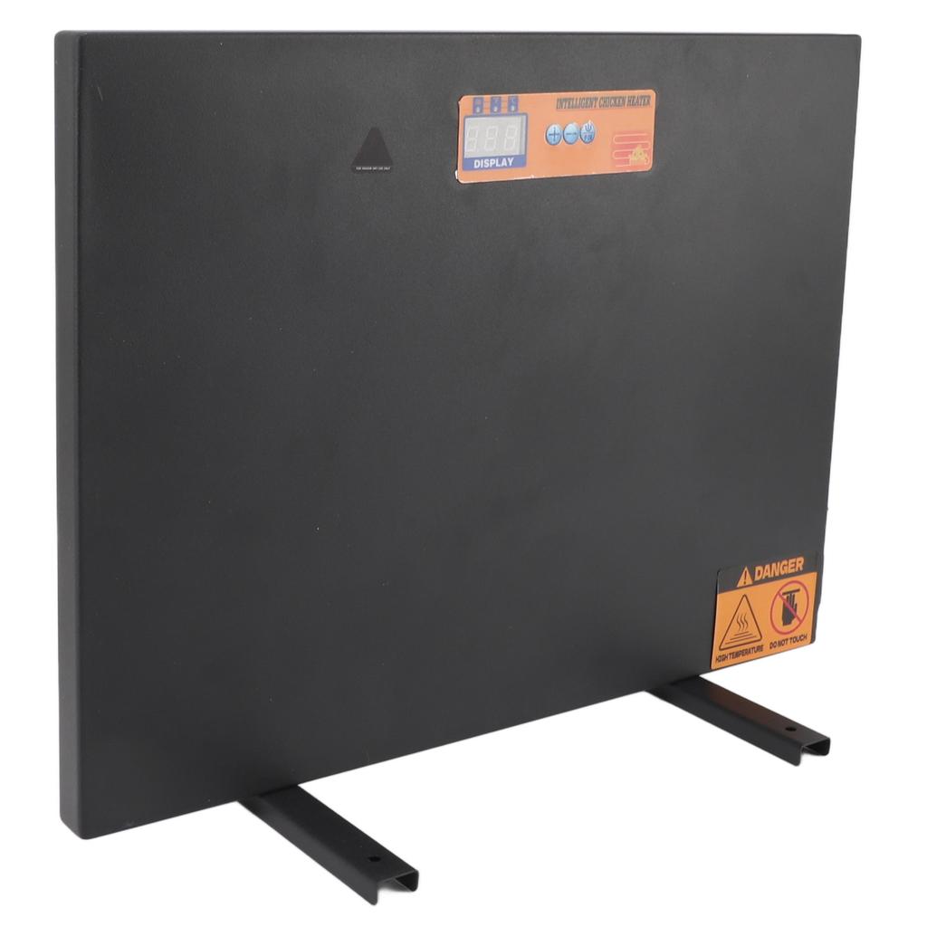 Chicken Coop Heater 150W Iron Auto Power Off Chicken Coop Heating Panel Winter Poultry Warmer with Timer Remote Control for Pets Animals Black