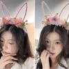Forest Easter Garland Colorful Bunny Ears Hair Hoop Funny Rabbit Ears Headband  Party Supplies