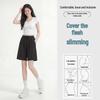 La Chapelle Women's High-Waist A-Line Cotton Shorts