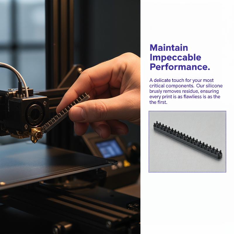 Silicone Cleaning Brush for Anycubic KobraX 3D Printer Streamlined Resin Removal