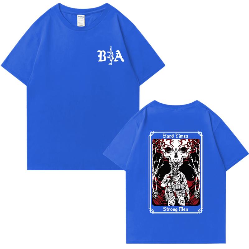 Hard Times 2025 Brothers In Arms Graphic Tee shirt Men Women vintage Oversized short sleeve t-shirts Unisex 100% Cotton T shirt