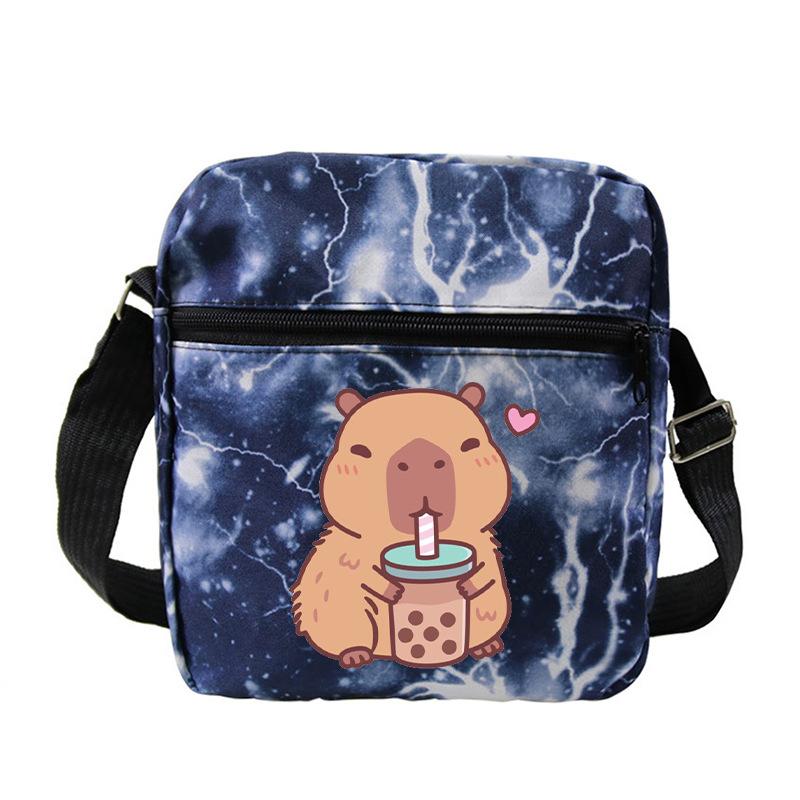 Fashion Versatile Children'S Portable Shoulder Bag Printed Trend Multifunctional Oblique Span Bag