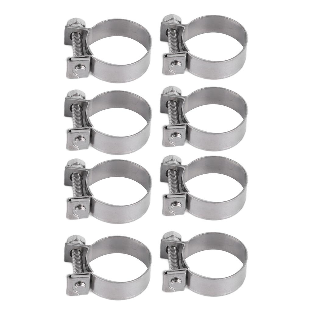 20PCS Hose Clamp Mini Stainless Steel Screw Hose Clip for Motor Vehicle Petrochemical Pharmaceutical