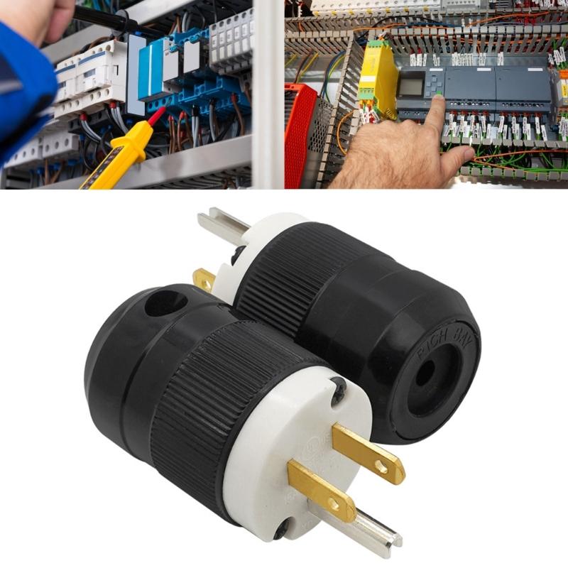 Efektivní 125V elektrické náhradní zástrčky Vodotěsné provedení pro bezpečné a stabilní napájení Použití doma i v dílně