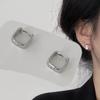 Huajie Simple Square Shape Earrings Buckle for Women Wild Office Lady Style New Korean Fashion Ear