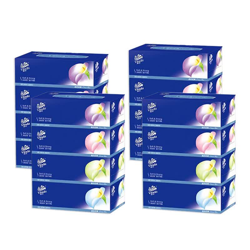 Бумажные платочки Vinda, 3-слойные, 100 шт., жесткая коробка, 16 упаковок