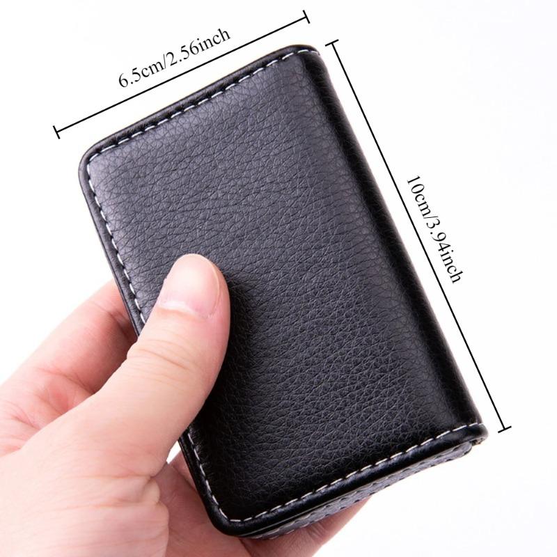 Business Card Package Creative Gifts Business Card Box Card Box Full Wrapping PU Business Card Box Magnetic Card Holder