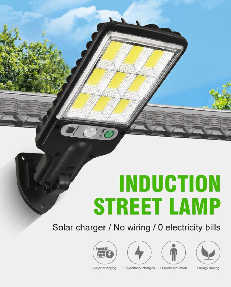 Waterproof Solar LED Street & Courtyard Light with Motion Sensor