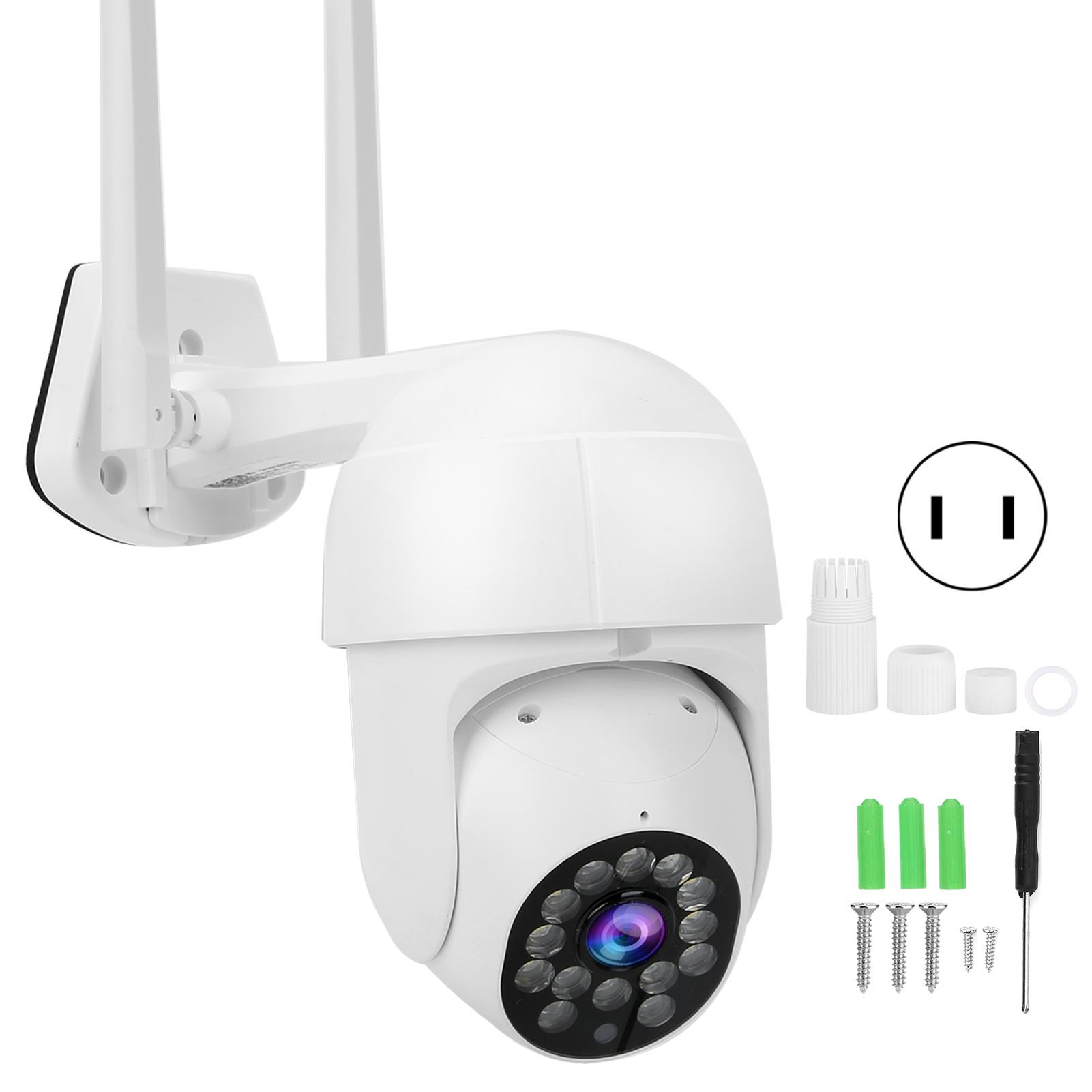 

1080P Wifi PTZ Camera 14 Lights Nigh Vision IP66 Waterproof Motion Detection Outdoor CCTV 100240V