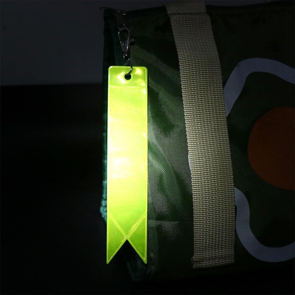 10Pcs Waterproof Car Reflective Keychain Backpack Pendant For Children Adults Night Safety