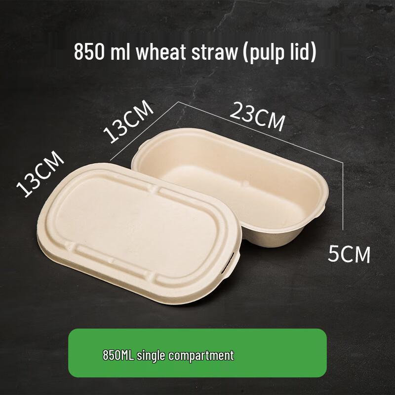 Disposable Pulp Meal Prep Containers with Lids