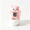 Creative Cartoon Animal Toilet Figurines Adorable Mini Waterproof Resin Decor for Bathroom Desktop Home Bedroom