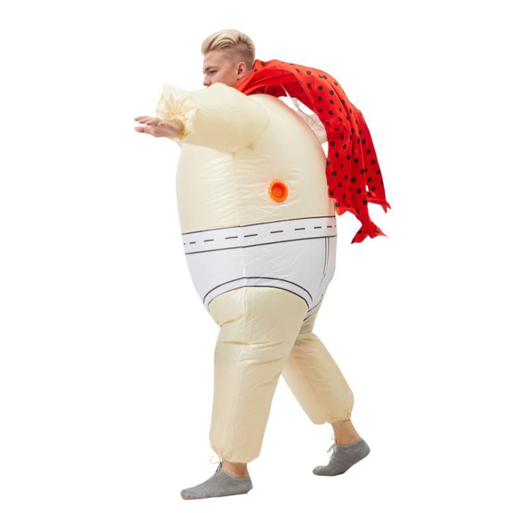 Big fat man inflatable costume