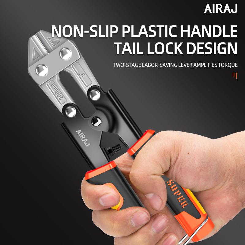 AIRAJ 8 Zoll Kraftsparende Drahtschneidezange Hochleistungs-Stahlstabschneidezange Elektriker Professionelles Langlebiges Hardware-Werkzeug