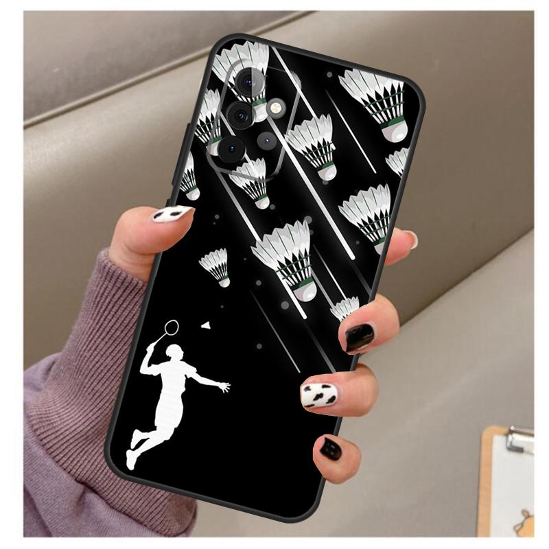 Badminton Sport Case For Samsung Galaxy A56 A16 A26 A36 A06 A52 A53 A33 A13 A34 A54 A14 A15 A35 A55 A22 A32